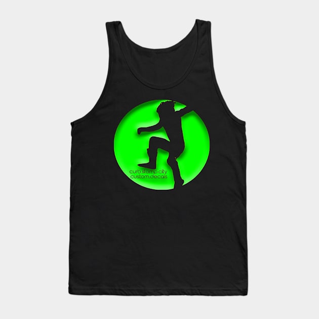 Curb Stomp- Green Tank Top by SrikSouphakheth